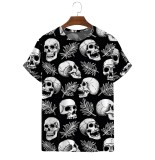 Men's Black Skull Resort Short Sleeve T-Shirt